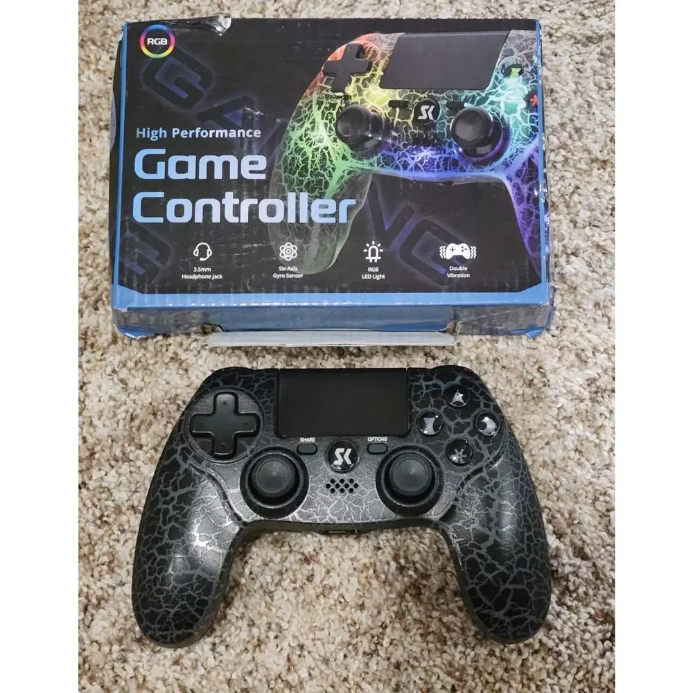 Wireless Controller for PS4, Controller Compatible with PS4/Pro/Slim,Double